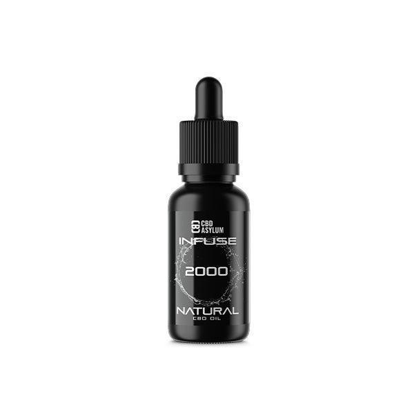 CBD Asylum Infuse 2000mg CBD Natural Oil - 30ml (BUY 1 GET 2 FREE) - remedykartelcbd1stop