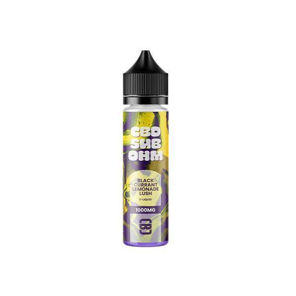 CBD Sub Ohm 1000mg CBD E-liquid 50ml (70VG/30PG) (BUY 1 GET 2 FREE) - remedykartelcbd1stop