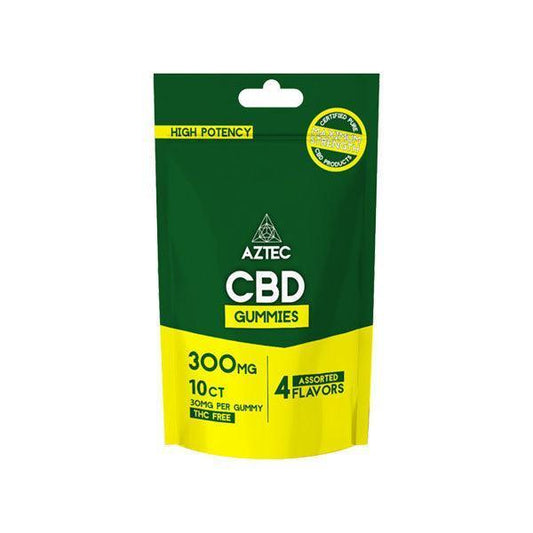Aztec CBD Broad Spectrum 300mg CBD Gummies - 10 Pieces - remedykartelcbd1stop