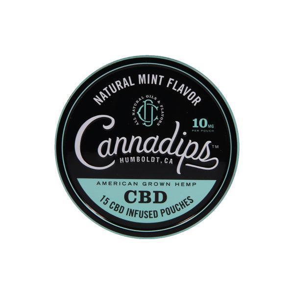 Cannadips 150mg CBD Snus Pouches - Natural Mint - remedykartelcbd1stop