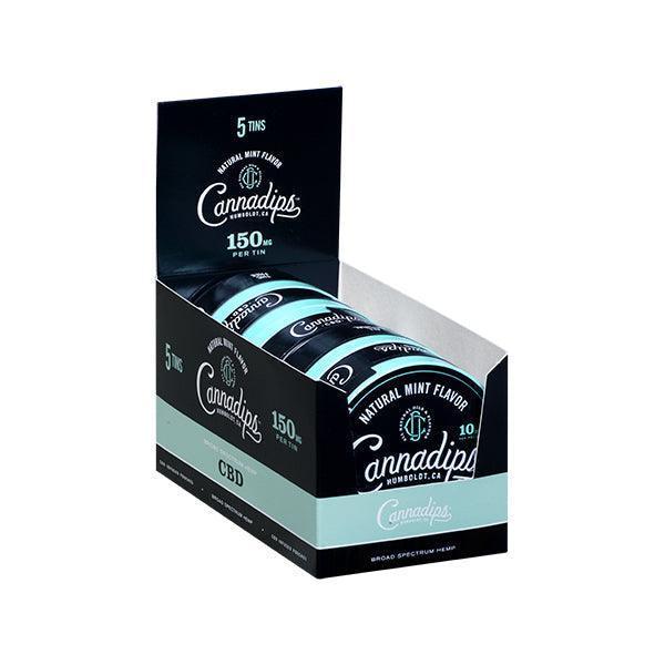 Cannadips 150mg CBD Snus Pouches - Natural Mint - remedykartelcbd1stop
