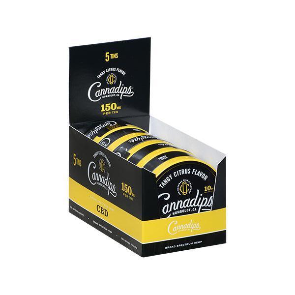 Cannadips 150mg CBD Snus Pouches - Tangy Citrus - remedykartelcbd1stop