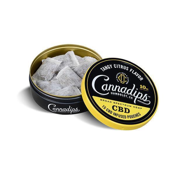 Cannadips 150mg CBD Snus Pouches - Tangy Citrus - remedykartelcbd1stop