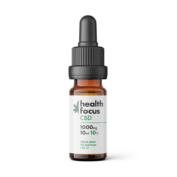 Health Focus CBD 1000mg 10% Full Spectrum MCT CBD Oil - 10ml - remedykartelcbd1stop