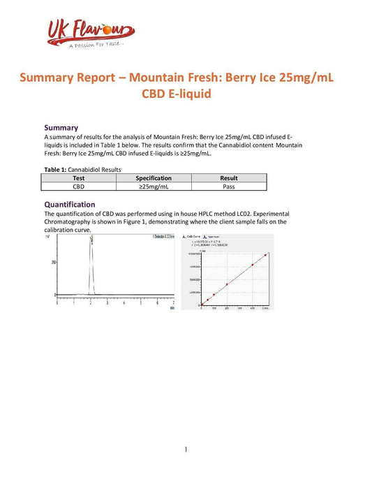 Mountain Fresh 3000mg CBD E-liquid 120ml (50VG/50PG) - remedykartelcbd1stop