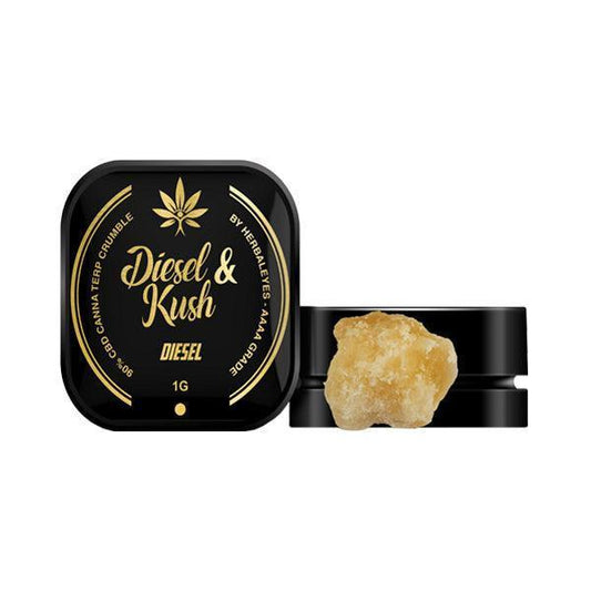 Diesel & Kush 900mg Canna Terp CBD Diesel Dab Slabs - 1g - remedykartelcbd1stop