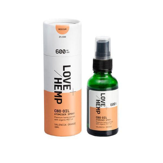 Love Hemp 600mg Valencia Orange 2% CBD Oil Spray - 30ml - remedykartelcbd1stop