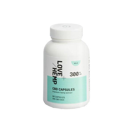 Love Hemp 300mg CBD Capsules - 60 Capsules - remedykartelcbd1stop