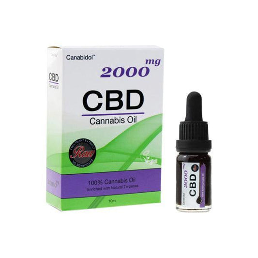 CBD by British Cannabis 2000mg CBD Raw Cannabis Oil - 10ml - remedykartelcbd1stop