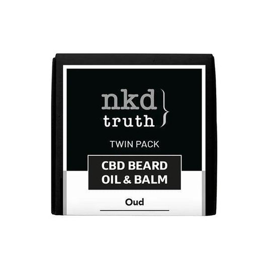 NKD 150mg CBD Twin Pack OUD Beard Oil and balm - remedykartelcbd1stop