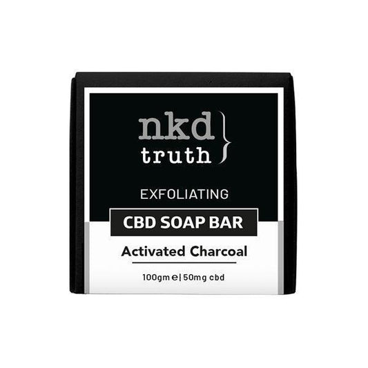 NKD 50mg CBD Activated Charcoal Soap Bar 100g (BUY 1 GET 1 FREE) - remedykartelcbd1stop