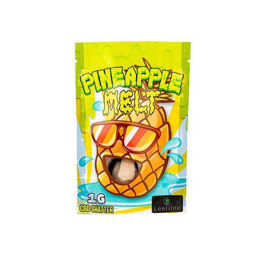 CBD Leafline 1000mg CBD Shatter (99.5%) Pineapple Melt 1g - remedykartelcbd1stop