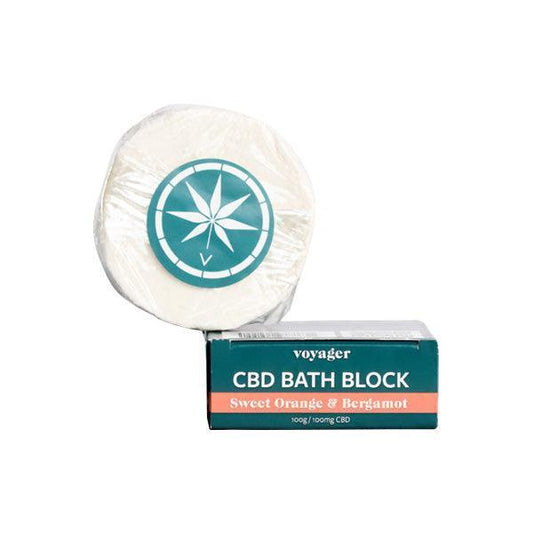 Voyager 100mg CBD Sweet Orange & Bergamot Bath Block - 100g - remedykartelcbd1stop