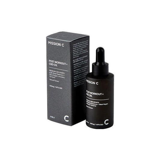 Mission C Post-Workout + 500mg CBD Oil - 30ml - remedykartelcbd1stop