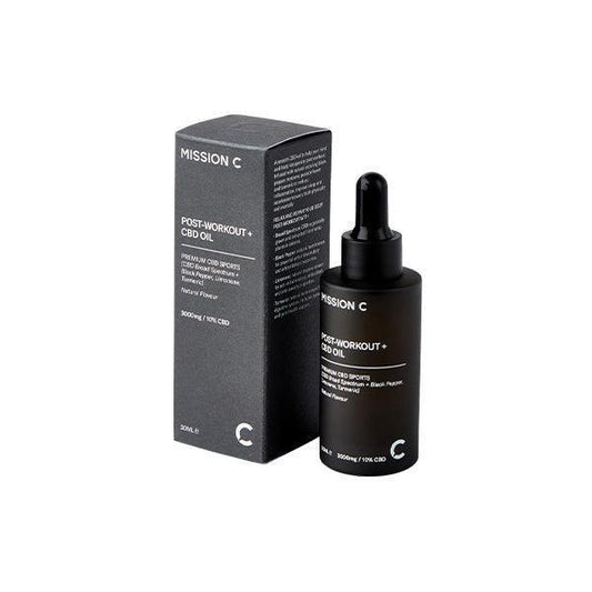 Mission C Post-Workout + 3000mg CBD Oil - 30ml - remedykartelcbd1stop