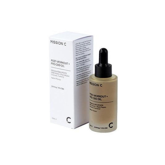 Mission C Post-Workout + Pro 3000mg CBD Oil - 30ml - remedykartelcbd1stop