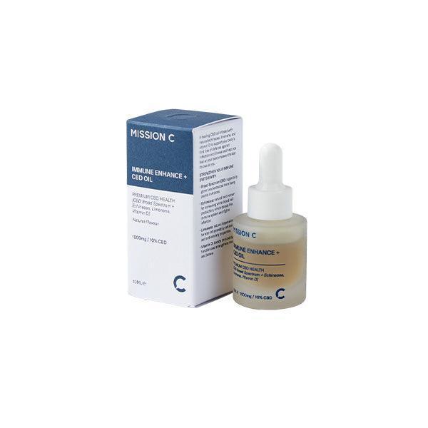 Mission C Immune Enhance + 1000mg CBD Oil - 10ml - remedykartelcbd1stop