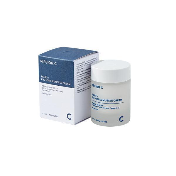 Mission C Relief + 1000mg CBD Joint & Muscle Cream - 50ml - remedykartelcbd1stop