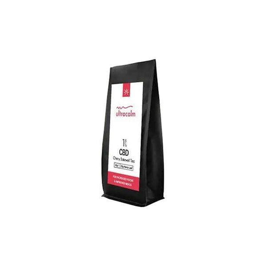 Ultracalm 1.5% CBD Hemp Tea - Cherry Bakewell 40g (BUY 1 GET 1 FREE) - remedykartelcbd1stop