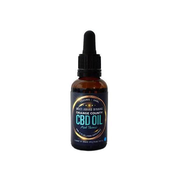 Orange County CBD 1500mg Flavoured Tincture Oil 30ml - remedykartelcbd1stop