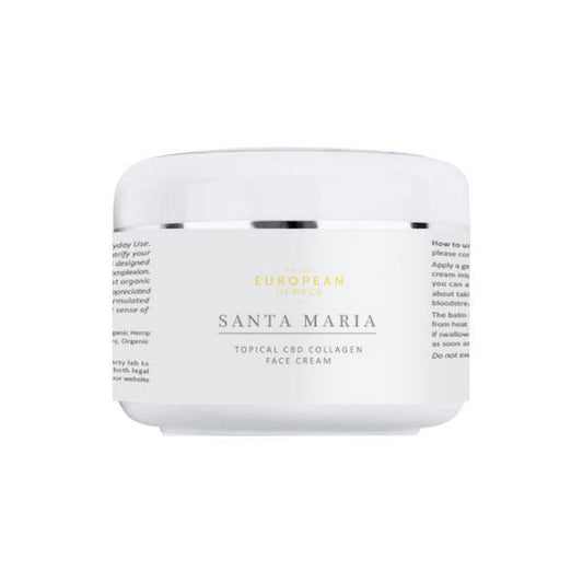 European Hemp Co Santa Maria Topical 350mg CBD Collagen Face Cream 50ml - remedykartelcbd1stop