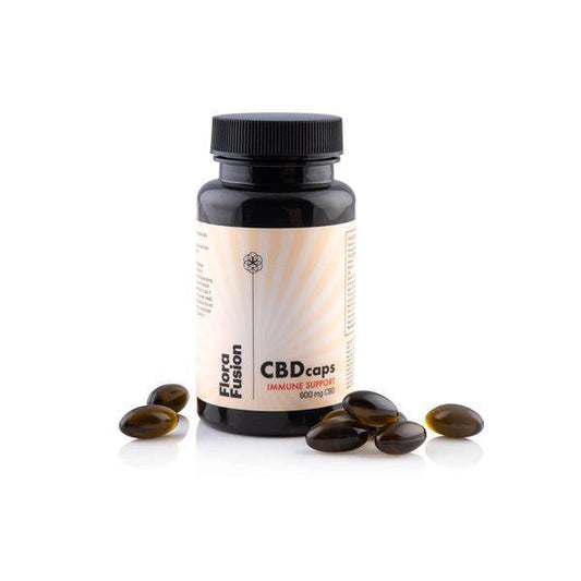 Flora Fusion 600mg CBD Immune Support Capsules - 60 Caps - remedykartelcbd1stop