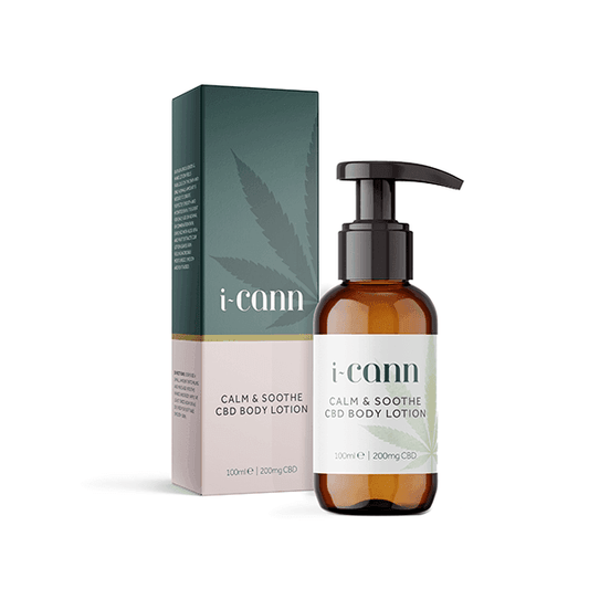 i-Cann Calm & Soothe: 200mg CBD Body Lotion - 100ml - remedykartelcbd1stop