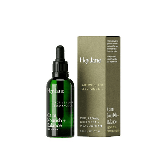 Hey Jane 120mg CBD Active Super Seed Face Oil - 30ml - remedykartelcbd1stop