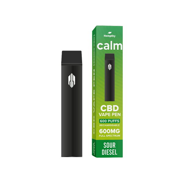 Hempthy 600mg CBD Disposable Vape Pen 600 Puffs - remedykartelcbd1stop