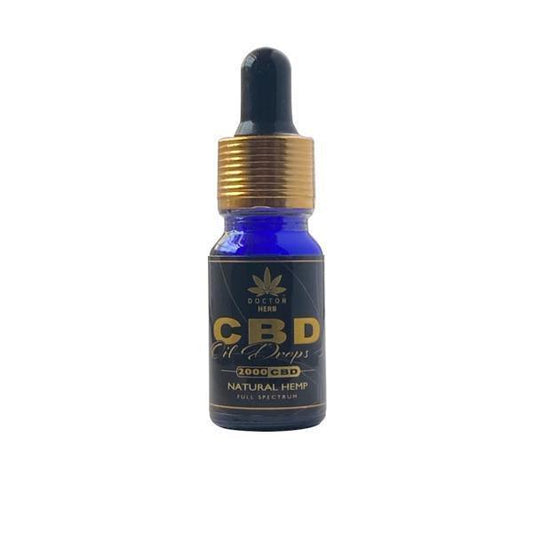 Doctor Herb 2000mg CBD Natural Hemp Full Spectrum CBD Oil 10ml - remedykartelcbd1stop