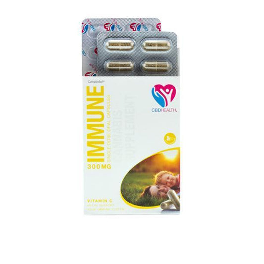 CBD by British Cannabis 300mg CBD Oral Capsules 30 Caps - Immune - remedykartelcbd1stop