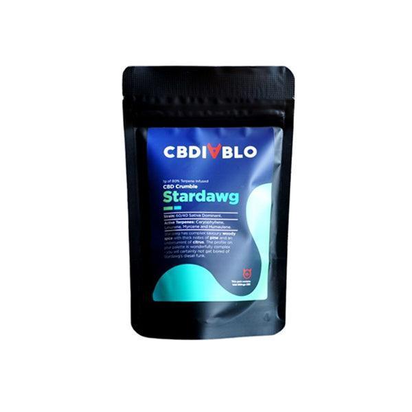 CBDiablo 800mg Broad Spectrum CBD Crumble - 1g - remedykartelcbd1stop