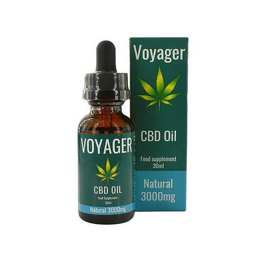 Voyager 3000mg CBD Oil 30ml - Natural - remedykartelcbd1stop