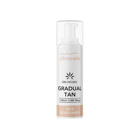 Ultracalm 50mg CBD Gradual Tan Moisturiser Face 100ml Watermelon (BUY 1 GET 1 FREE) - remedykartelcbd1stop