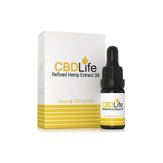 CBDLife 1000mg CBD Refined Hemp Extract Oil 10ml - remedykartelcbd1stop