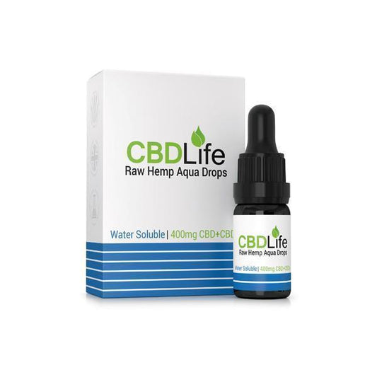 CBDLife 400mg CBD Raw Hemp Aqua Drops 10ml - remedykartelcbd1stop