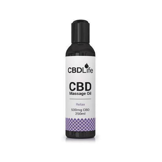 CBDLife 500mg CBD Massage Oil 250ml - remedykartelcbd1stop