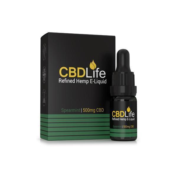 CBDLife Broad Spectrum 500mg CBD 10ml E-Liquid (70VG/30PG) - remedykartelcbd1stop