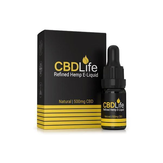 CBDLife Broad Spectrum 500mg CBD 10ml E-Liquid (70VG/30PG) - remedykartelcbd1stop