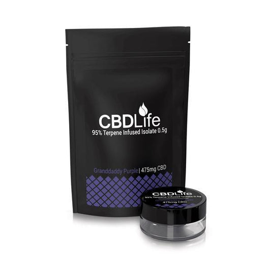 CBDLife 95% CBD Terpene Infused Isolate 0.5g - remedykartelcbd1stop