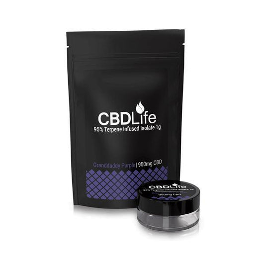 CBDLife 95% CBD Terpene Infused Isolate 1g - remedykartelcbd1stop