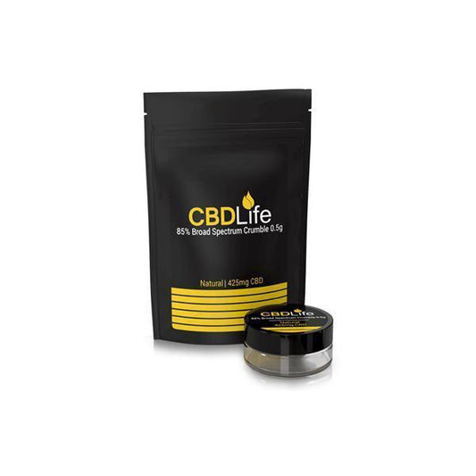 CBDLife 425mg CBD Broad Spectrum Crumble 0.5g - remedykartelcbd1stop