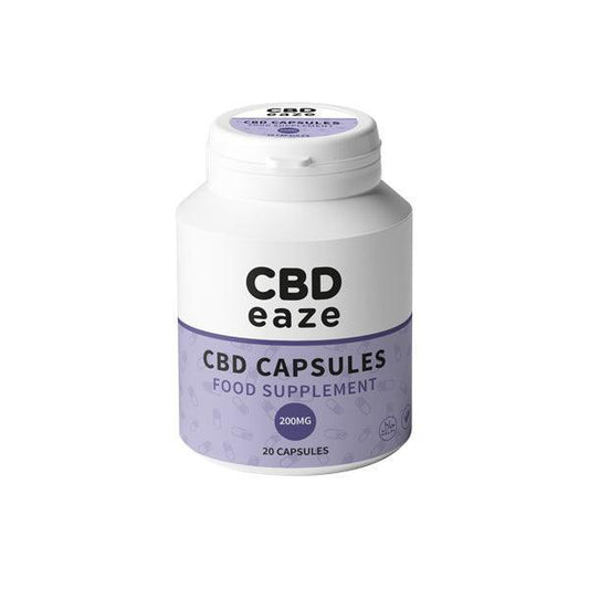 CBDeaze 200mg CBD Vegan Capsules - 20 Capsules - remedykartelcbd1stop