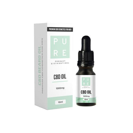 Pure 1000mg CBD Beard Oil - 10ml - remedykartelcbd1stop