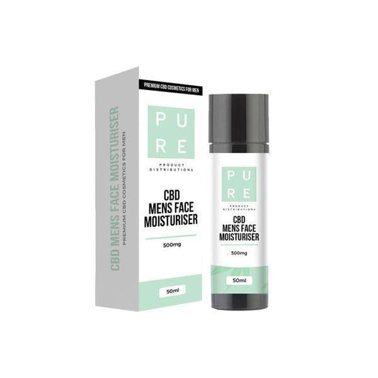 Pure 500mg CBD Mens Moisturiser - 50ml - remedykartelcbd1stop