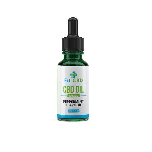 Fit CBD Tincture Oil 1000mg CBD Peppermint 30ml - remedykartelcbd1stop