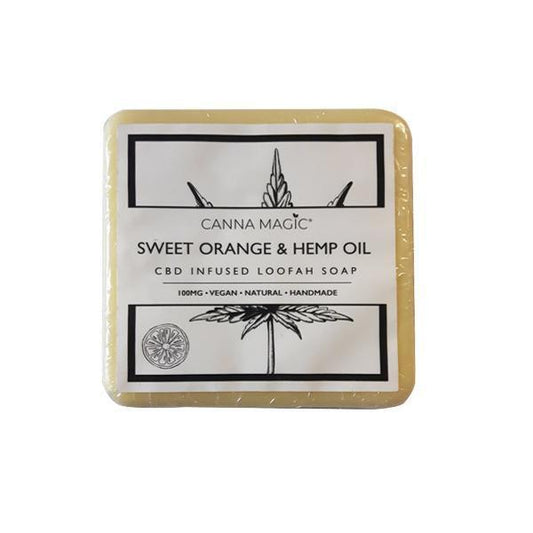 Canna Magic 100mg CBD Sweet Orange & Hemp Oil Soap 145g - remedykartelcbd1stop