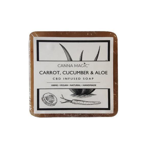 Canna Magic 100mg CBD Carrot, Cucumber & Aloe Soap 145g - remedykartelcbd1stop