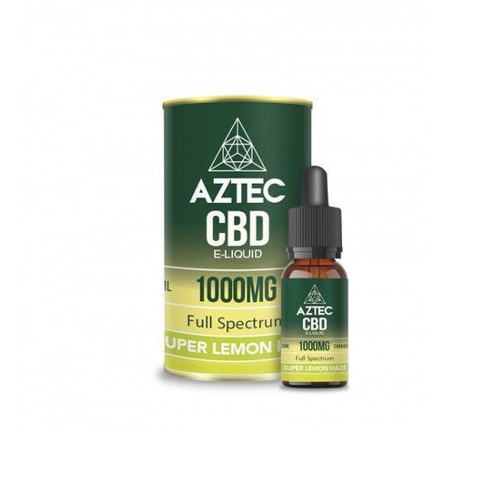 Aztec CBD 1000mg CBD Vaping Liquid 10ml (50PG/50VG) - remedykartelcbd1stop