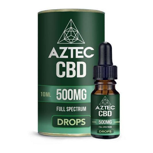 Aztec CBD Full Spectrum Hemp Oil 500mg CBD 10ml - remedykartelcbd1stop